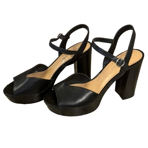 Marc Fisher Black Platform High Heels Women’s 10 Disco Mobwife Goth FairyGoth - Picture 8 of 16